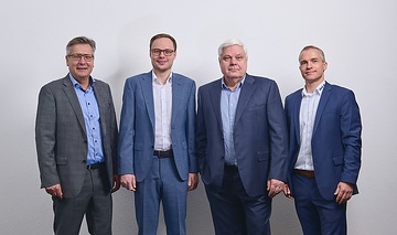 v.l.n.r.: Alfred Welte, Alexander Welte, Egon Welte, Ulf Kück