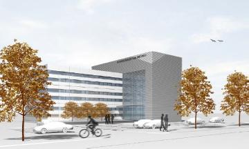 Animation des Neubaus an der Hochschule Biberach im Rahmen der Neugründung des Studienganges Industrielle Biotechnologie (IBT)