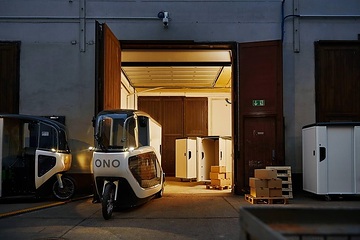 Der standardisierte Container der ONO ermöglicht eine Transportalternative in der City-Logistik.