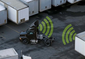 Monitor load status and identify the right trailer made easy -– with the IS 400 tractor ID system. (Photo/graphic: ORBCOMM)